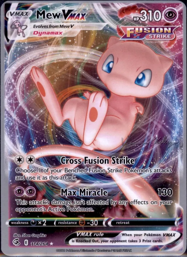 World Championships 2023 Mew Vmax [Vance-Kelley] Pokémon card